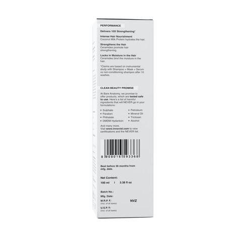 Buy Bare Anatomy Damage Repair Hair Serum 100 ml-Purplle