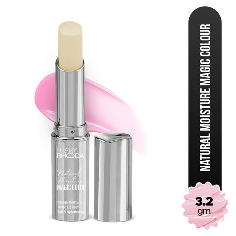 Buy Hilary Rhoda Natural Moisture Magic Colour Lip Balm | Tinted & PH Lip Balm | Hydrating & Moisturising | With Grape Seed Extract - 3.2 gm-Purplle