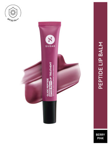 Buy Sugar Glide Peptide SPF50 PA+++ Lip Balm Lip Treatment 03 Berry Blast (10 ml)-Purplle
