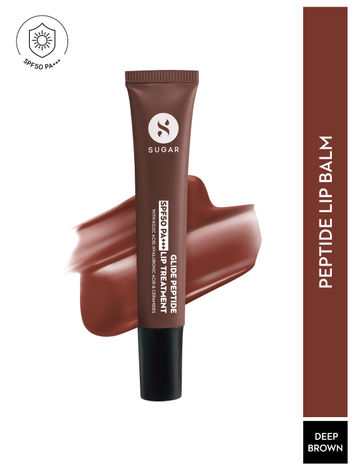 Buy Sugar Glide Peptide SPF50 PA+++ Lip Balm Lip Treatment 04 Mocha Melt (10 ml)-Purplle
