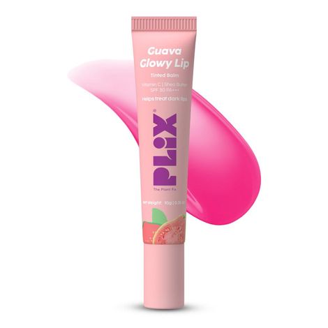 Buy PLIX Guava Glowy Lip Tinted Balm for Smooth, Soft Lips | Shea Butter & Vitamin E for Buttery Soft Lips | For Glossy, Pink Lips | With SPF 30 PA+++ For Sun Protection |10 gm-Purplle