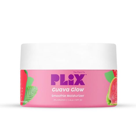 Buy PLIX Guava Glow Smoothie Moisturizer For Brighter Skin (50 gm) | With Vitamin C & Ala | Face Cream For Even-Tone Skin, Promotes Hydration | For Men & Women-Purplle