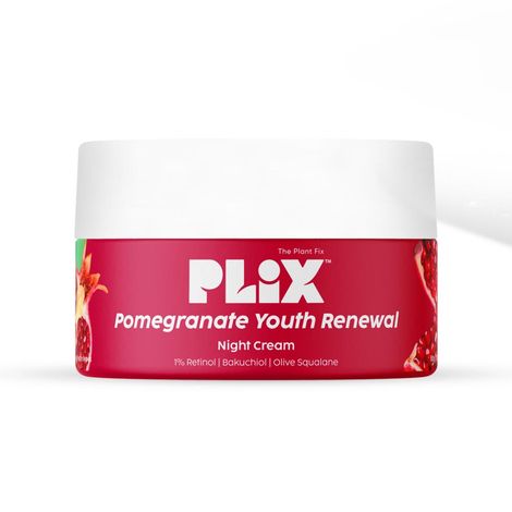 Buy PLIX Pomegranate 1.20% Retinol & 1% Bakuchi Oil Anti Ageing Night Cream | Reduces Fine Line & Wrinkles | For Men & Women | 50 gm-Purplle