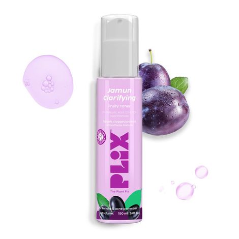 Buy PLIX Jamun Clarifying Fruity Toner (150 ml)|With Niacinamide & Jamun Extract|Targets Clogged Pores & Smoothens Skin|For Oily & Acne Prone Skin|Alcohol Free, For Women & Men-Purplle