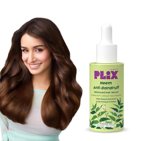 Buy PLIX Neem Anti-Dandruff Advanced Hair Serum | Help Reduce Dandruff, Itching & Inflammation 50 ml-Purplle