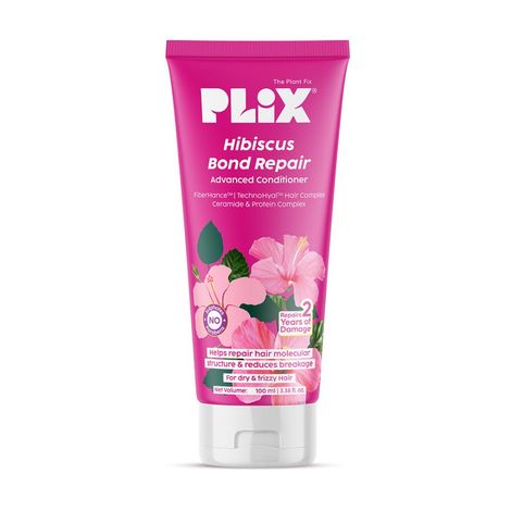 Buy PLIX Hibiscus Bond Repair Advanced Conditioner | Repairs Hair Structure & Reduces Breakage 175 ml-Purplle