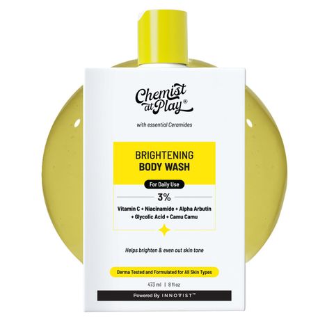 Buy Chemist at Play Brightening Body Wash With 2% Vitamin C + Niacinamide + Hyaluronic Acid For Dry Skin | 473 ml-Purplle
