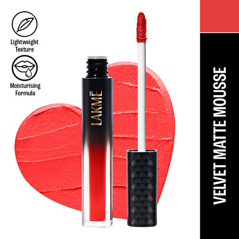 Buy Lakme Absolute Sheer Lip Mousse - 101 Scarlet Siren - 4.6 gm-Purplle