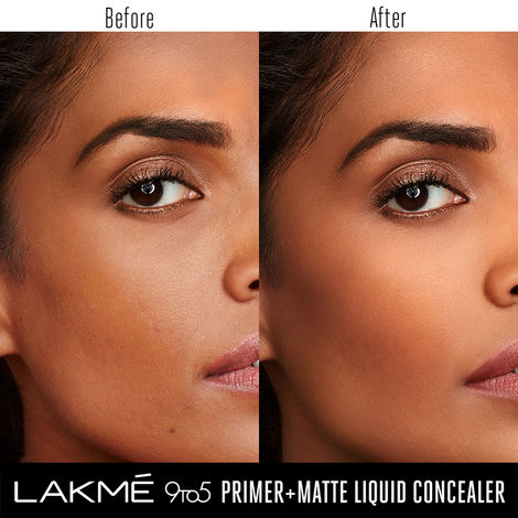 Buy Lakme 9to5 Primer+Matte Liquid Concealer 39 Cocoa, 5.4 ml-Purplle