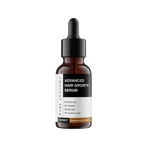 Buy Bare Anatomy Advanced Hair Growth Serum | 3% Redensyl + 4% Anagain + 3% Baicapil + 1% Capilia Longa, Rosemary, Biotin & Rice Water | Hair Growth & Hair Fall Control Serum for Women & Men | 20 ml-Purplle
