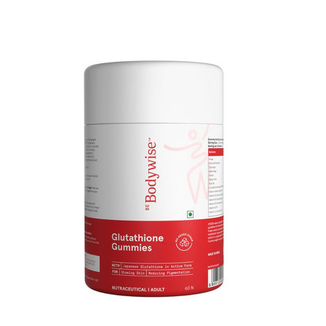 Buy Be Bodywise Glutathione Gummies for Glowing, Radiant Skin | With 500mg Glutathione per serving | 60 Gummies-Purplle