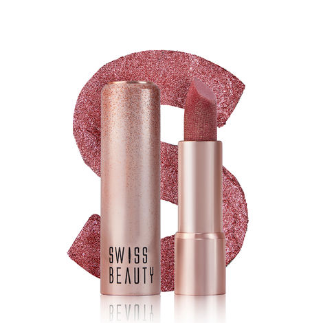Buy Swiss Beauty More Than Glitter Lipstick- One Swipe Smooth Glide - Glitz Pink - 3 gm-Purplle