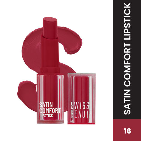 Buy Swiss Beauty Satin Comfort Lipstick - Fire Brick - 3 gm-Purplle