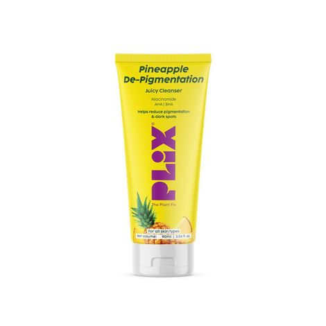 Buy PLIX Pineapple Juicy Cleanser with Niacinamide for De-pigmentation (90 ml)-Purplle