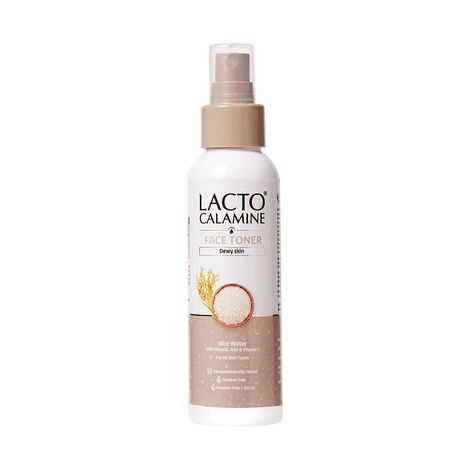 Buy Lacto Calamine Rice Toner | 120 ml | Rice Water Toner Korean Skincare for Glass Skin with Vitamin C, Glycolic Acid, Niacinamide | Face Toner for All Skin Types | Dermatologically Tested | Alcohol free-Purplle