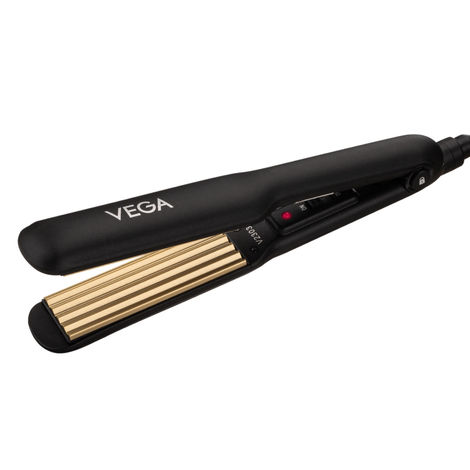 Buy Vega Classic Hair Crimper with Quick Heat Up & Ceramic Coated Plates, Power Indicator Light, Easy Lock System, for Travel Friendly, Salon Finish for Women, (VHCR-01)-Purplle