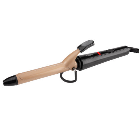 Buy Vega Ease Curl 19 mm Barrel Hair Curler for Women with Ceramic Coated Plates, Cool Tip, Adjustable Temperature, for Long-Lasting Bouncy Looking Curls, All Hair Types, (VHCH-01)-Purplle