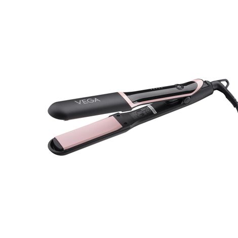 Buy Vega Hair Straightener for Women- 5 Temperature Settings,Ceramic Coated Floating Plates & Quick Heat Up, Suitable for All Hair Types,Black, (Diva Shine VHSH-36)-Purplle