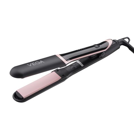 Buy VEGA Hair Straightener for Women- 5 Temperature Settings,Ceramic Coated Floating Plates & Quick Heat Up, Suitable for All Hair Types,Black, (Diva Shine VHSH-36) 1 pc-Purplle