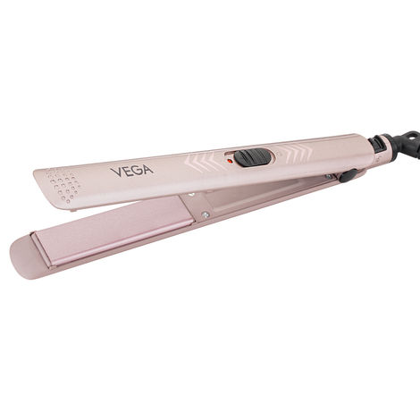 Buy VEGA K Shine Hair Straightener for Women with Keratin Infused Plates to Minimise Hair Damage, Heat upto 200°C, Power Indicator Light, Rose Gold, (VHSH-28) 1 pc-Purplle