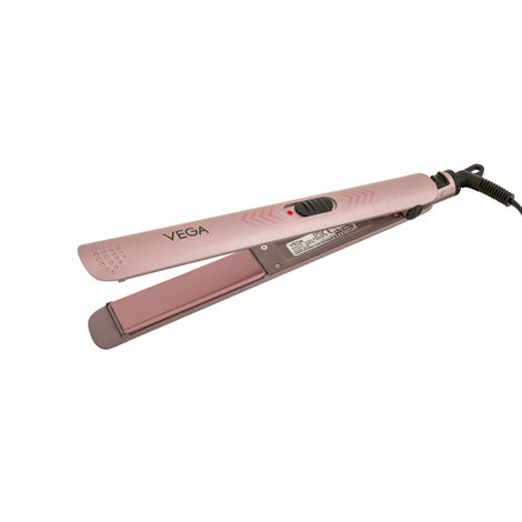 Buy Vega K Shine Hair Straightener for Women with Keratin Infused Plates to Minimise Hair Damage, Heat upto 200°C, Power Indicator Light, Rose Gold, (VHSH-28)-Purplle