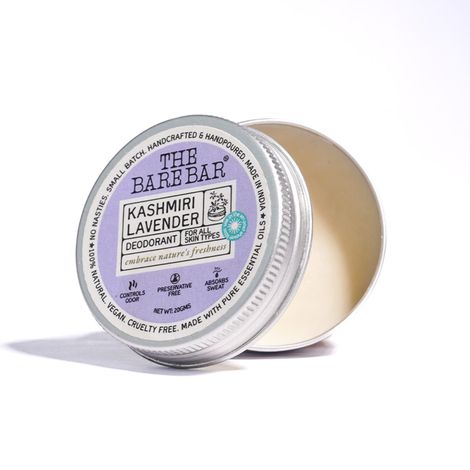 Buy The Bare Bar Kashmiri Lavender Deodorant 20 gm | Aluminium-Free| Arrowroot Powder & Shea Butter | Gentle & Long-Lasting Freshness I Natural Deodorant Cream-Purplle