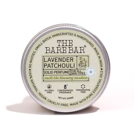 Buy The Bare Bar Lavender Patchouli Solid Perfume – 20 gm | With Mango Butter, Coconut & Almond Oil | Natural, Long-Lasting Scent-Purplle
