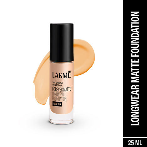 Buy Lakme Forever Matte Longwear Foundation, Cool Ivory,25 ml, With Active Niacinamide & SPF 15-Purplle