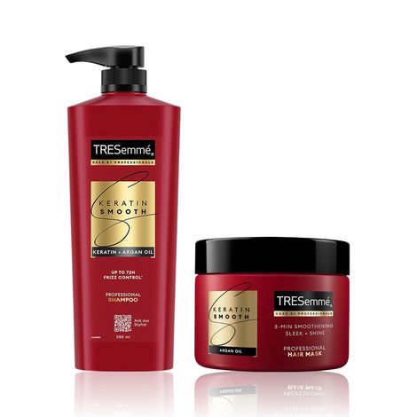 Buy TRESemme Keratin Smooth Shampoo & Hair Mask Combo ( Keratin Smooth Shampoo (580 ml) + Keratin Mask (300 ml) )-Purplle