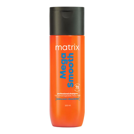 Buy Matrix Mega Smooth Professional Shampoo with Shea Butter & Amino Acids, for Frizzy Hair | Max Smoothness for 4 Days | | Used by 1 Lakh Hairstylists*| For All Hair Types | Paraben Free, 200 ml-Purplle