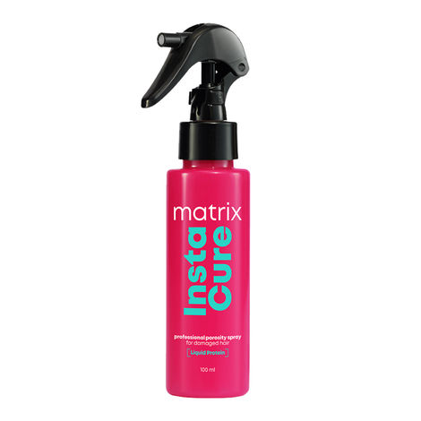 Buy Matrix InstaCure Professional Porosity Spray with Liquid Protein, for Damaged Hair | Reduced Split Ends, Breakage, Knotting | For All Hair Types | Paraben Free, 100 ml-Purplle