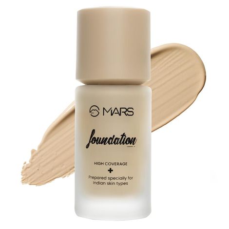 Buy MARS High Coverage Liquid Foundation | Blemish Free & Blendable Foundation for Makeup (40 ml) (SHADE-03)-Purplle