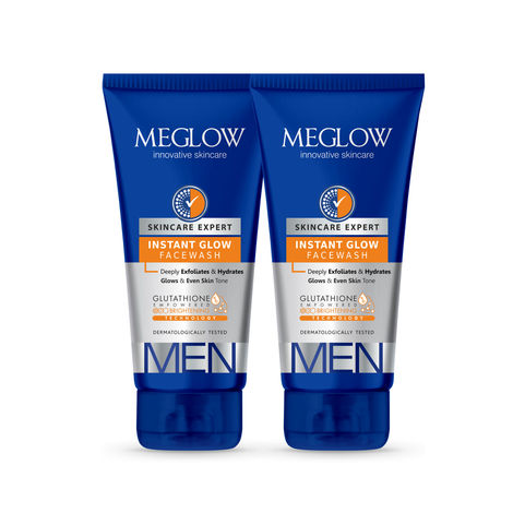 Buy MEGLOW MEN FACEWASH 70 gm Pack of 2-Purplle