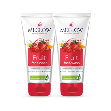 Buy MEGLOW FRUIT FACE WASH 70 gm Pack of 2-Purplle