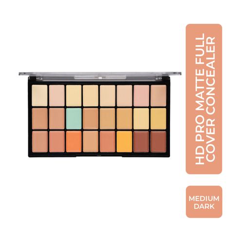 Buy Half N Half Full Cover Concealer Makeup Kit Multicolour Palette, Medium-Dark (20.5 gm)-Purplle