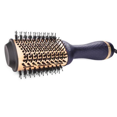 Buy Vega Pro Volumizer Hair Blow Dryer Brush, 3 in 1 Hot Air Brush, 360A° Airflow Vent, 3 Heat/2 Speed Settings For Hair Style, Ceramic Tourmaline Coating Brush Head, 1200 W (VHSD-02) | Gift set for women 1 Pc-Purplle