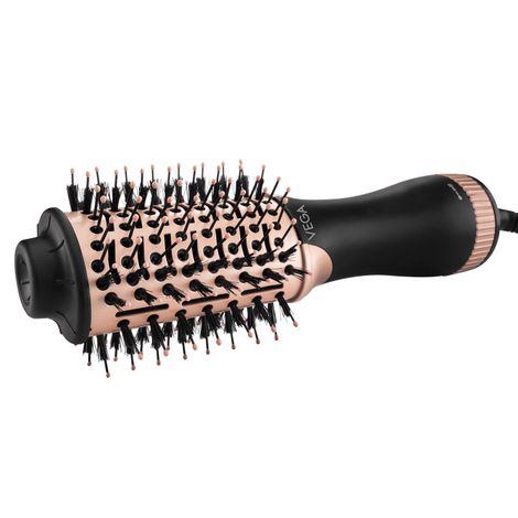 Buy Vega Litstyle L3 Volumizer Hair Blow Dryer Brush with 3 Heat/2 Speed Settings, 360A° Airflow Vent, 3 in 1 Compact Hot Air Brush For Women, Tourmaline Ceramic Coated Barrel 500w, (VHSD-03) | Gift set for women 1 Pc-Purplle