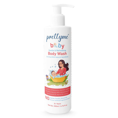 Buy Prettyme Baby Head to Toe Gentle Body Wash | Prevents Dryness & Rashes | For Newborn & Kids, 200 ml-Purplle