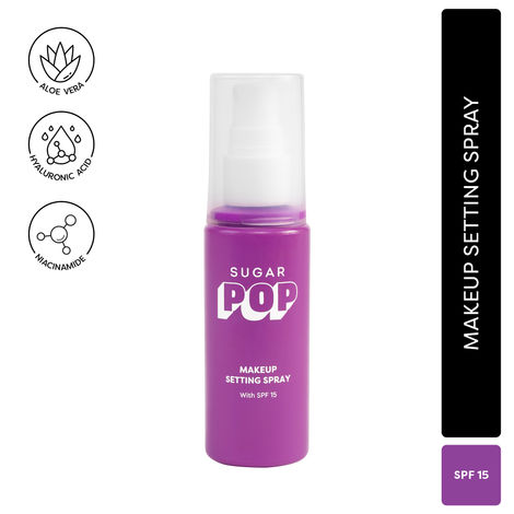 Buy SUGAR POP Makeup Setting Spray with SPF 15 | Mattifies | Soothes and Refreshes - 60 ml-Purplle