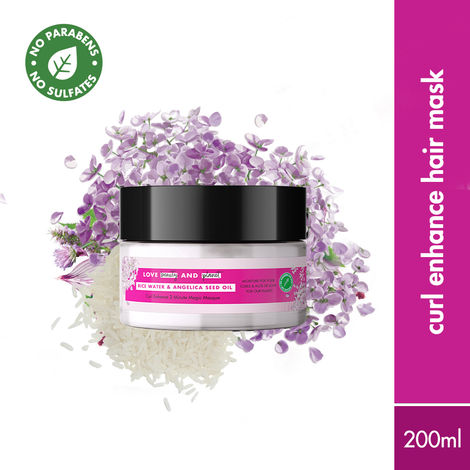 Buy Love Beauty And Planet Rice Water & Angelica Seed Oil Curl Care Hair Mask 200ml-Purplle