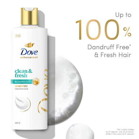 Buy Dove Dandruff Clean & Fresh Shampoo (340 ml)-Purplle