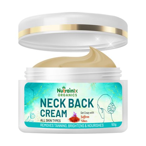 Buy Nutrainix Organics Radiance Neck Back Cream, Brightening, Tan Removal & Anti-Aging Moisturizer for Silky, Youthful Skin - 50 gm-Purplle