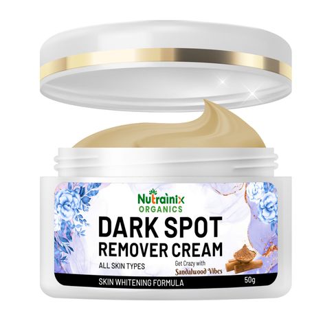 Buy Nutrainix Organics Dark Spot Remover Cream, Corrector & Brightening Moisturizer for Even, Glowing Skin - 50 gm-Purplle