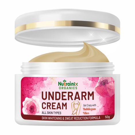 Buy Nutrainix Organics Underarm Cream - Underarm Brightening Cream, Dark Spot Corrector + Soothing Hydration for Silky, Confident Skin - 50 gm-Purplle