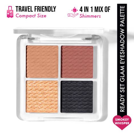 Buy Insight Makeup Essentials Ready Set Glam Eyeshadow Palette - Smokey Whisper – 11 gm-Purplle