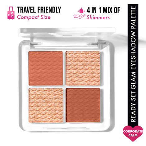 Buy Insight Makeup Essentials Ready Set Glam Eyeshadow Palette - Corporate Calm – 11 gm-Purplle