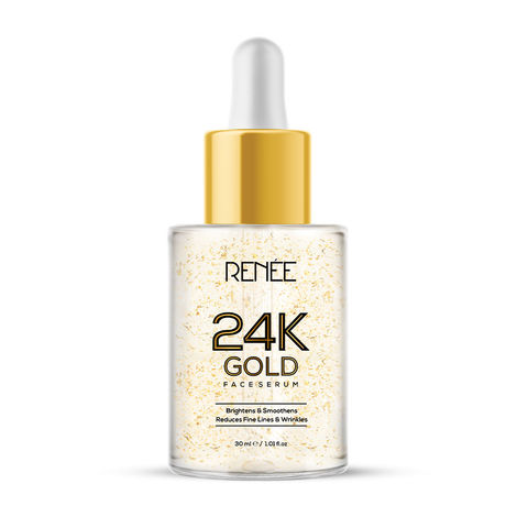 Buy Renee 24K Gold Serum, Moisturizes & Nourishes, Offers Radiant Glow To The Skin, Dewy Finish, Targets Fine Lines And Blemishes, Lightweight & Non-Sticky, For All Skin Type (30 ml)-Purplle