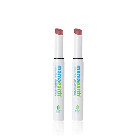 Buy Mamaearth Moisture Matte Long Stay Lipstick with Avocado Oil & Vitamin E For 12 Hour Long Stay & 8 Hour Moisture Lock - 2 gm| Plum Punch (Pack of 2)-Purplle