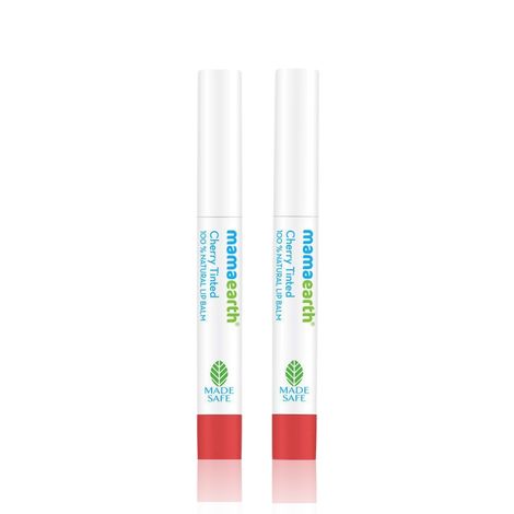 Buy Mamaearth Cherry Tinted 100% Natural Lip Balm for Women with Cherry and Coconut Oil (2 gm) (Pack of 2)-Purplle