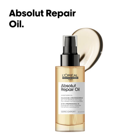 Buy L'Oreal Professionnel Absolut Repair 10-in-1 Multi-Benefit Hair Serum For Dry And Damaged Hair 90 ml-Purplle
